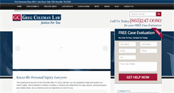 Desktop Screenshot of gregcolemanlaw.com